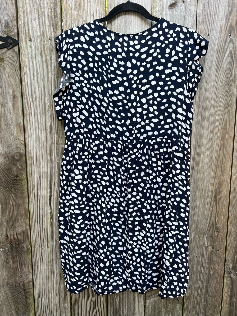 KIRUNDO Savannah Babydoll Boho Black White Dress Women’s Large - Picture 10 of 11